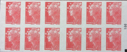 4197-C22a Carré Noir Sur N° 100 Beaujard TVP Rouge Faciale De 17.16€ - Modernes : 1959-...