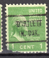 MM-885; USA Precancel/Vorausentwertung/Preo; BARTLETT (ND), Type 721 (DAMAGE) - Preobliterati