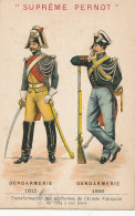 N 396  CHROMO  SUPREME PERNOT -   GENDARMERIE 1815 GENDARMERIE 1855 - Pernot