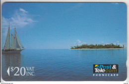 FIJI ISL.(GPT) - One Of The 300 Islands In The Sun, CN : 01FJE, Fiji Telecom First Issue $20, Tirage 9000, Used - Figi