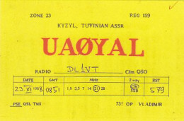 AK 213635 QSL - USSR - Kyzyl - Tuvinian ASSR - Radio-amateur