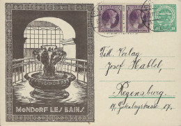 Luxembourg - Luxemburg - Carte-Postale  1927   Mondorf-les-Bains   Cachet Luxembourg - Entiers Postaux