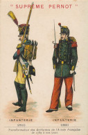 N 401  CHROMO  SUPREME PERNOT -    INFANTERIE 1810  INFANTERIE 1880 - Pernot