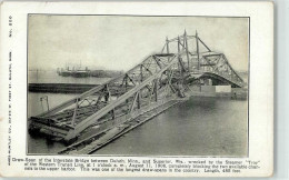 52228221 - Interstate Bridge Bruecke Duluth Superior Wisconsin Draw-Span Wrecked By Steamer Troy 1906 - Otros & Sin Clasificación