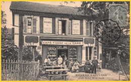 91 /  PERRAY VAUCLUSE  CAFÉ-TABAC DE LA GARE - Maison Sénéchal, Anciennement Souchet Cpa 1924 - Autres & Non Classés