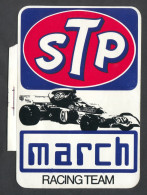 STP March  Formula 1 Racing Team Grand Prix, Sticker Autocollant - Autocollants