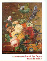 Art - Peinture - Jan Van Huysum - Corbeille De Fleurs Avec Papillons - CPM - Voir Scans Recto-Verso - Schilderijen