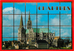 28 - Chartres - Cathédrale Notre Dame - La Cathédrale Dominant La Ville - CPM - Voir Scans Recto-Verso - Chartres