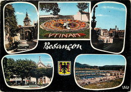 25 - Besançon - Multivues - Blasons - L'horloge Florale - CPM - Voir Scans Recto-Verso - Besancon