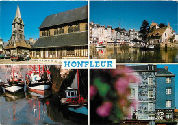 14 - Honfleur - Multivues - Automobiles - Blasons - CPM - Voir Scans Recto-Verso - Honfleur