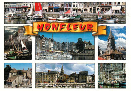 14 - Honfleur - Multivues - Flamme Postale De Honfleur - CPM - Voir Scans Recto-Verso - Honfleur