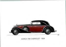 10223721 - Horch 780 Cabriolet V. 1934 Rueckseite Techn. Daten Und Geschichte - Andere & Zonder Classificatie