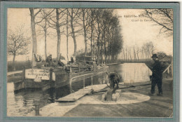 CPA (71) PARAY-le-MONIAL - Mots Clés: Canal Du Centre, Chemin De Halage, écluse, Péniche - 1905 - Paray Le Monial