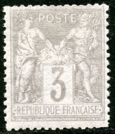 France,,YT#857Sage U/N , 3 C.,MLH * ,as Scan - 1876-1898 Sage (Tipo II)