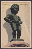 CPA Belgique Manneken Pis écrite Gaufré Embossed - Other & Unclassified