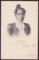 CPA Madagascar Royalty Reine Ranavalo Circulé - Madagaskar