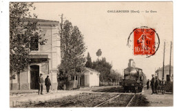 Gallargues La Gare , Train Locomotive à Vapeur - Otros & Sin Clasificación