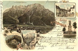 Gruss Aus Mittenwald - Litho - Mittenwald