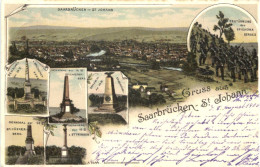 Gruss Aus Saarbrücken St. Johann - Litho - Saarbruecken