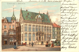 Schütting Zu Bremen - Litho - Bremen