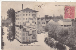 54. SAINT NICOLAS DE PORT. CPA. PATRIMOINE INDUSTRIEL .TISSAGE. + TEXTE ANNEE 1907 - Saint Nicolas De Port