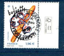 France 2024.La Baguette De Pain Française.Cachet Rond Gomme D'origine - Used Stamps