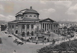 AD609 Palermo - Teatro Massimo - Auto Cars Voitures / Viaggiata 1955 - Palermo