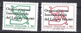 1969 Italia 1112-13 ILO-OIL 2 Val.mnh** - 1961-70: Neufs