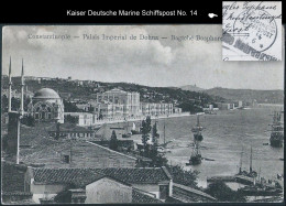 Turkey / Türkiye: Constantinople (Istanbul), Palais Imperial De Dohna -- Bagtché-Bosphore   1917 - Turquia