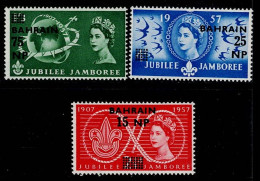 GRA-05- GB- BAHRAIN 1957 - MNH - SCOUTS- JUBILEE JAMBOREE - Bahreïn (...-1965)