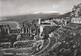 AD612 Taormina (Messina) - Teatro Greco - Panorama Con L'Etna / Non Viaggiata - Andere & Zonder Classificatie