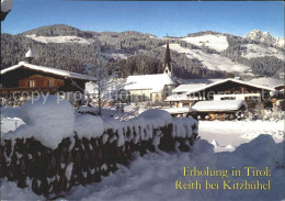 72092268 Reith Kitzbuehel Dorfpartie Winteridyll Reith Kitzbuehel - Autres & Non Classés