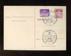 "BERLIN" 1969, SSt. "BERLIN, Gedenken An Den Widerstand" Auf Postkarte (L2097) - Postales - Usados