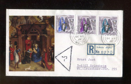 "MALTA" 1966, Reco-Sonderbrief "Weihnachten" Ex Valletta (L2098) - Natale