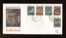 "SURINAME" 1983, Mi. 1021-1025 FDC (L2099) - Suriname