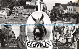 R142983 Greetings From Clovelly. Dearden And Wade. Sunny South RP. Multi View - Monde
