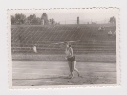 Young Woman, Athlete, Athletic Competition Scene, Vintage Orig Photo 8.4x5.9cm. (34590) - Anonyme Personen