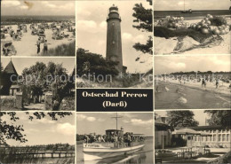 72091979 Prerow Ostseebad Strand Leuchtturm Ausflugsdampfer Gaststaette Ostseeba - Andere & Zonder Classificatie