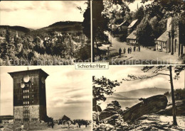 72091918 Schierke Harz Ortspartie Turm Felsen Panorama Schierke - Schierke