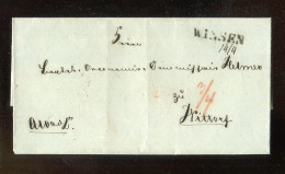 "HANNOVER" Vorphila-Briefhuelle Mit L1 "WISSEN" Und Handschriftlich Datum (L2104) - Vorphilatelie