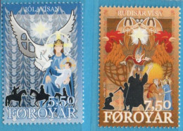 Faeroër 2005 Christmas Songs 2 Values MNH 05-08 Faroe Islands, Faroyar, Rudis Song - Musik