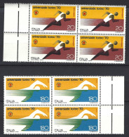 1970 Italia 1125-26 Universiadi 2 Quartine Mnh** BF - 1961-70:  Nuevos