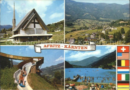 72090895 Afritz See Ev Kirche Sommerrodelbahn Panorama Strandbad Afritz See - Andere & Zonder Classificatie