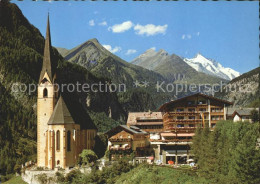 72090882 Heiligenblut Kaernten Hotel Glocknerhof Und Haus Hubertus Kirche Rojach - Autres & Non Classés