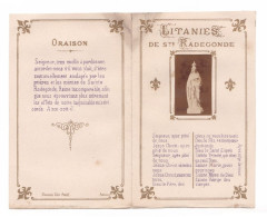 Litanies De Sainte Radegonde, éd. Bonamy - Devotion Images