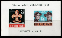 HAI-03- HAITI - 1962 - MNH - SCOUTS- SC#:C195a - 22TH ANNIVERSARY OF THE SCOUTS OF HAITI - Haiti