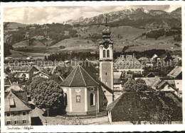 72090770 Sonthofen Oberallgaeu Ortsansicht Mit Kirche Alpenpanorama Sonthofen - Sonthofen