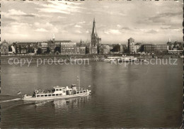 72090766 Duesseldorf Rheinpartie Ausflugsdampfer Kirche Duesseldorf - Duesseldorf