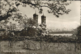 72090721 Friedrichshafen Bodensee Schlosskirche Baumbluete Alpenblick Friedrichs - Friedrichshafen