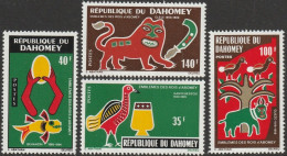 DAHOMEY 1971  -  EMBLEMS OF THE KINGS OF ABOMEY    4v Yvert 307/10 - Benin - Dahomey (1960-...)